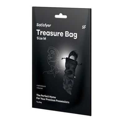 Satisfyer Accessoire-Beutel M in Schwarz fuer stilvolle Aufbewahrung