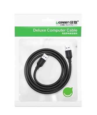 Ugreen USB 2.0 Kabel 0,5 m Schwarz - Doppelseitiger Stecker (M/M) Modell US128 1