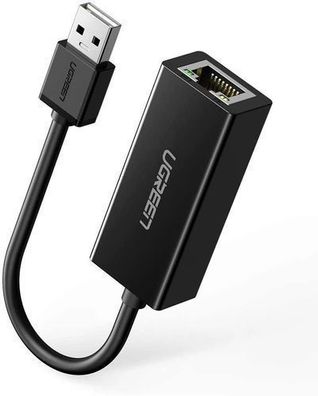 Ugreen Externe Netzwerkkarte RJ45 - USB 2.0 100 Mbps Ethernet Schwarz (CR110 202