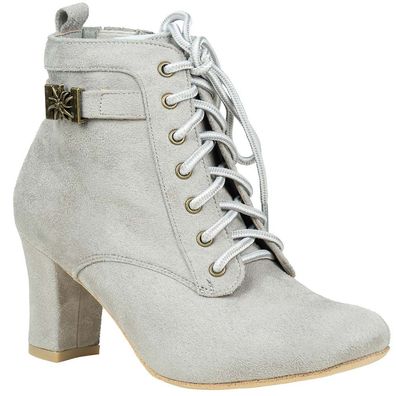Hirschkogel Stiefelette Channa Damen grau - Größe: 42