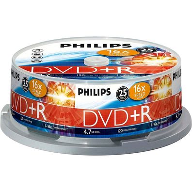Philips Philips DVD+R 4,7GB 25pcs spindel 16x
