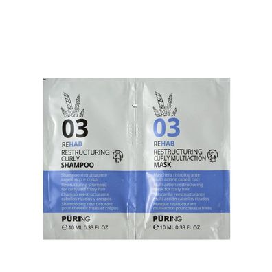 PURING 03 Rehab Restructuring Curly Shampoo mit Maske 10+10 ml