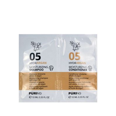PURING 05 Hydrargan Feuchtigkeitsspendendes Shampoo+ onditioner 10+10 ml