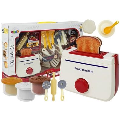 Lean Toys Knet-Toaster-Set 4 Farben 2 Designs