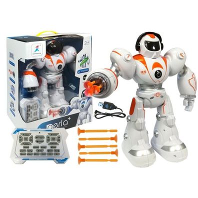 Leantoys Ferngesteuerter Roboter R/C feuert Kugeln ab