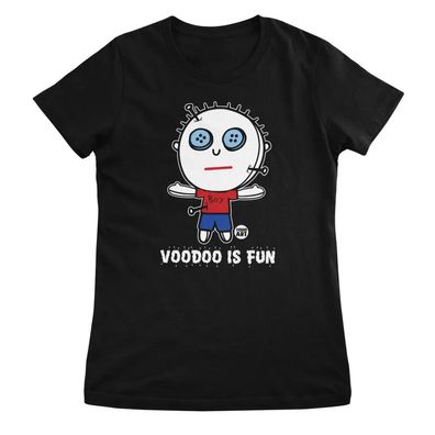Todd Goldman Art Damen T-Shirt Voodoo IS Fun-ToddArt Girly Tee TDA-5-BAS014W