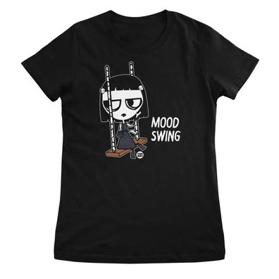 Todd Goldman Art Damen T-Shirt Crue-L-Mood Swing-ToddArt Girly Tee TDA-5-CRL013W