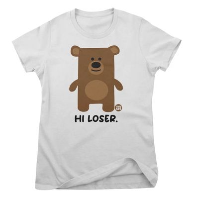 Todd Goldman Art Damen T-Shirt HI Loser-Don'T Care Bear Girly Tee TDA-5-DCB008W