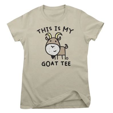 Todd Goldman Art Damen T-Shirt This IS MY Goat Tee-ToddArt Girly Tee TDA-5-ANI015W