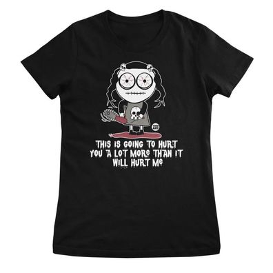 Todd Goldman Art Damen T-Shirt Hurt You A Lot More Than ME-ToddArt Girly Tee
