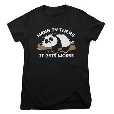 Todd Goldman Art Damen T-Shirt Hang IN There-ToddArt Girly Tee TDA-5-ANI028W