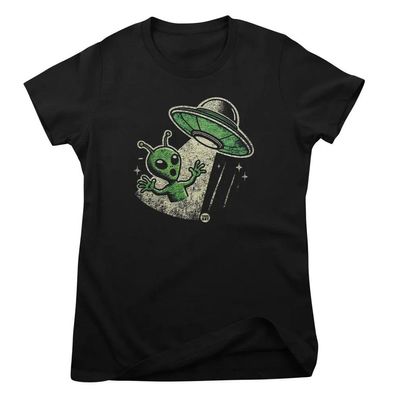 Todd Goldman Art Damen T-Shirt Alien Abduction-ToddArt Girly Tee TDA-5-ALSP001W