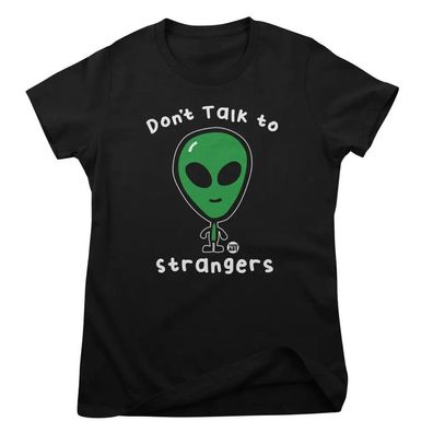Todd Goldman Art Damen T-Shirt Don'T Talk TO Strangers-ToddArt Girly Tee