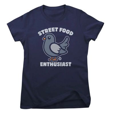 Todd Goldman Art Damen T-Shirt Street Food Enthusiast-ToddArt Girly Tee TDA-5-ANI034W