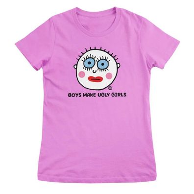 Todd Goldman Art Damen T-Shirt Boys Make Ugly Girls-ToddArt Girly Tee TDA-5-BAS008W