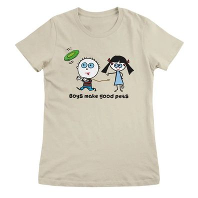 Todd Goldman Art Damen T-Shirt Boys Make Good Pets-ToddArt Girly Tee TDA-5-BAS006W