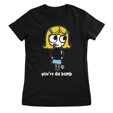 Todd Goldman Art Damen T-Shirt Ange-L-You'RE DA Bomb-ToddArt Girly Tee