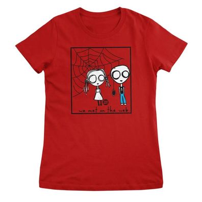 Todd Goldman Art Damen T-Shirt Eve-L-WE Met ON The Web-Todd Girly Tee TDA-5-EVEL006W