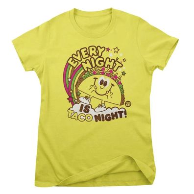 Todd Goldman Art Damen T-Shirt Every Night IS Taco Night-ToddArt Girly Tee