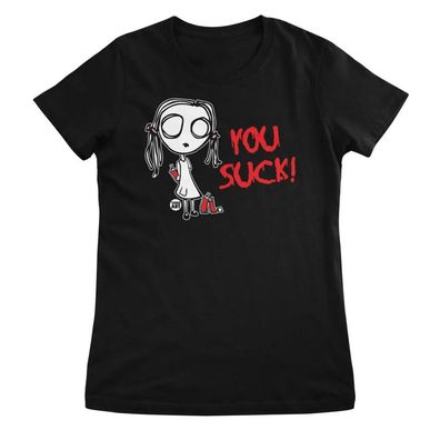 Todd Goldman Art Damen T-Shirt Eve-L-You Suck-ToddArt Girly Tee TDA-5-EVEL009W