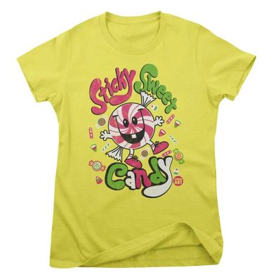 Todd Goldman Art Damen T-Shirt Sticky Sweet Candy-ToddArt Girly Tee TDA-5-FSCO004W