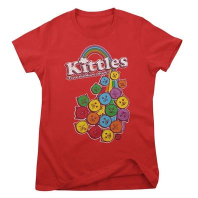 Todd Goldman Art Damen T-Shirt Kittles-Taste The Meow Meow-ToddArt Girly Tee