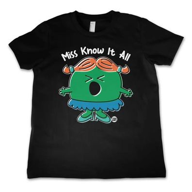 Todd Goldman Art Kinder T-Shirt Miss Know IT All-ToddArt Kids Tee