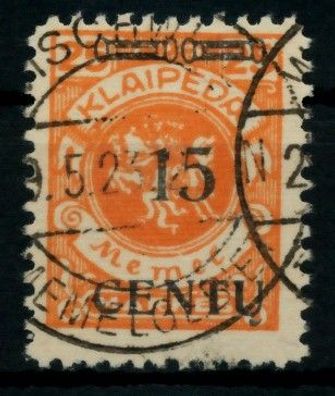 MEMEL 1923 Nr 170AI zentrisch gestempelt gepr. X6D1252