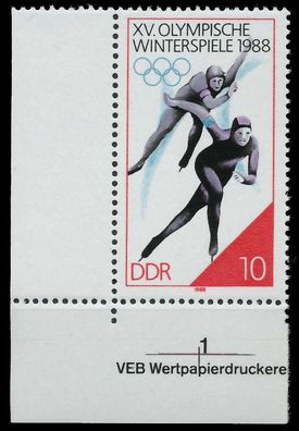 DDR 1988 Nr 3141 postfrisch ECKE-ULI SB7003A
