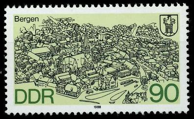 DDR 1988 Nr 3165 postfrisch SB70382