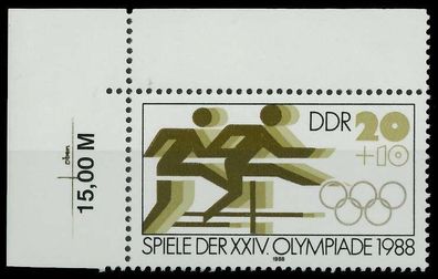 DDR 1988 Nr 3185 postfrisch ECKE-OLI X0DDF1A