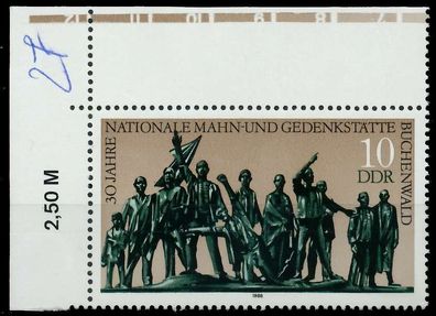 DDR 1988 Nr 3197 postfrisch ECKE-OLI X0DE02A