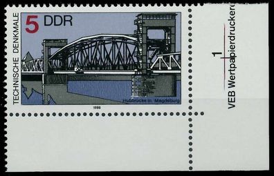 DDR 1988 Nr 3203 postfrisch ECKE-URE X0DE0FA