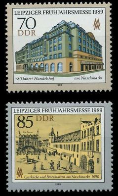 DDR 1989 Nr 3235-3236 postfrisch SB75242
