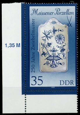 DDR 1989 Nr 3243II postfrisch ECKE-ULI X0E3CFA