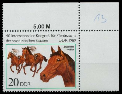 DDR 1989 Nr 3262 postfrisch ECKE-ORE X0E3F1E