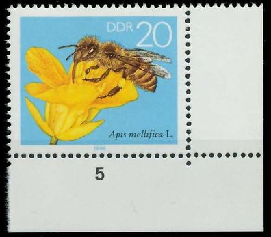 DDR 1990 Nr 3297 postfrisch ECKE-URE X0E42AA