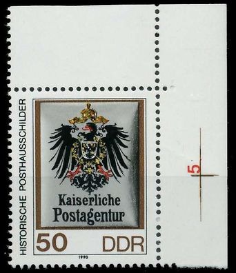 DDR 1990 Nr 3304 postfrisch ECKE-ORE X0E432E