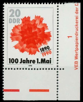 DDR 1990 Nr 3323 postfrisch ECKE-URE X0E43E6