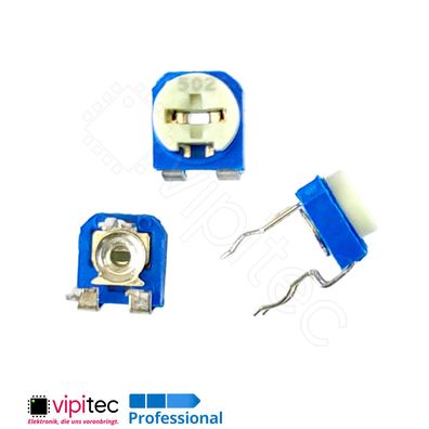 500 Kiloohm THT Trimmpotentiometer Liegend RKT6V Trimmer Potentiometer 500K Poti