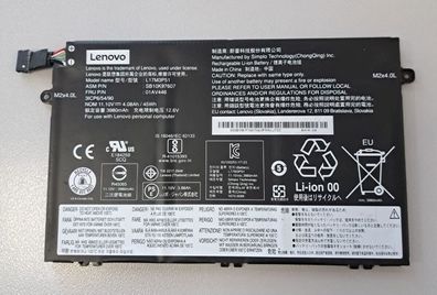 Akku für Lenovo ThinkPad Battery 45Wh L17M3P51 SB10K97607 3ICP6/54/90