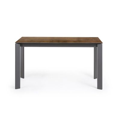 Tisch Axis ausziehbar 140 (200) cm Keramik und anthrazit Beine