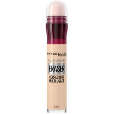 Maybelline Sofortiger Anti-Age Radiergummi Concealer mit Schwamm, 00 Ivory, 6,8