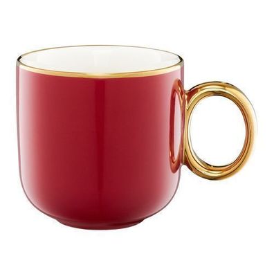 Kaffeebecher Royal 380 ml rot-gold Ambition