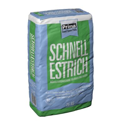 Prima Schnellestrich 25kg - Liefermenge: 40 Sack 1.000 kg