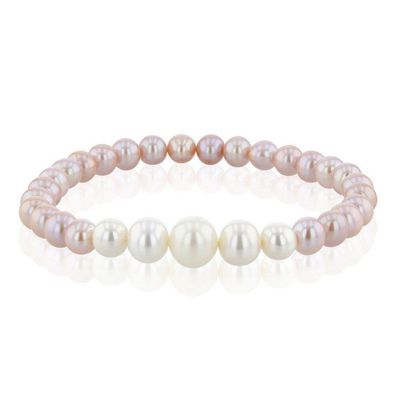 Luna-Pearls - 104.0627 - Armband - Damen - Süßwasser-Zuchtperle Verlauf