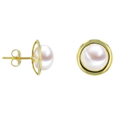 Luna Creation - 315.0450 - Luna-Pearls - Ohrstecker - Damen - 925er Silber