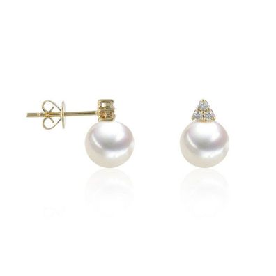 Luna Creation - 312.1700 - Luna-Pearls - Ohrstecker - Damen - 585WG