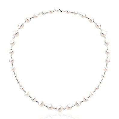 Luna-Pearls - 216.0840 - Collier - Damen - 750 Weißgold - Akoya-Zuchtperle