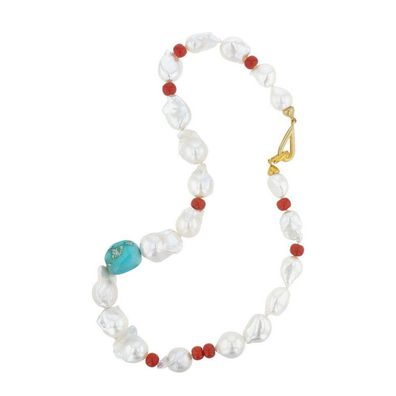 Luna Creation - 216.0969 - Luna-Pearls - Collier - Damen - 925er Silber - Türkis